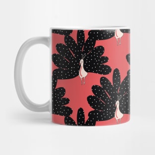 Grouse On Red Mug